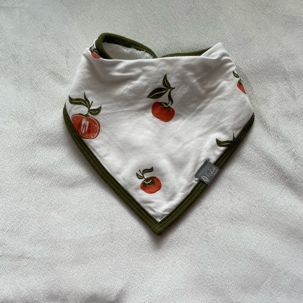 Kyte Baby Bib Persimmon print